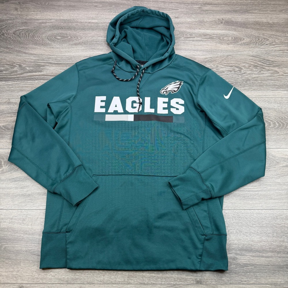 Nike Philadelphia Eagles Hoodie Mens Medium Green NFL Football Sweatshirt Swoosh